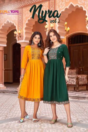 TIPS & TOPS NYRA VOL 2 KURTIS WHOLESALER IN SURAT