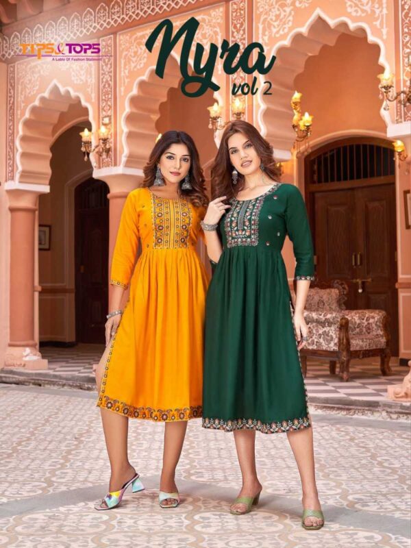 TIPS & TOPS NYRA VOL 2 KURTIS WHOLESALER IN SURAT