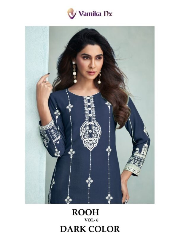 VAMIKA NX ROOH VOL 6 DARK COLOUR KURTIS WHOLESALER