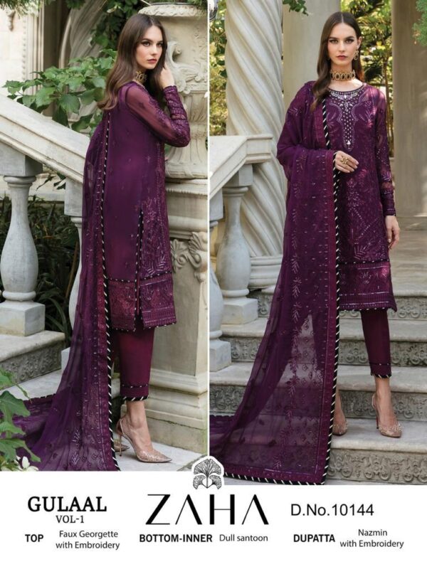 ZAHA GULAAL VOL 1 PAKISTANI SUITS WHOLESALER