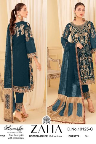ZAHA RAMSHA VOL 9 PAKISTANI SUITS WHOLESALER SURAT