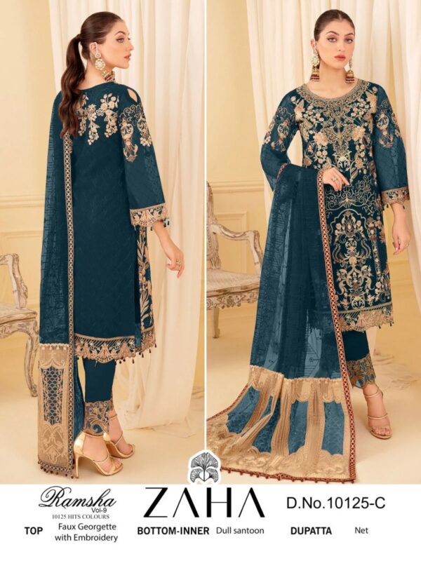 ZAHA RAMSHA VOL 9 PAKISTANI SUITS WHOLESALER SURAT