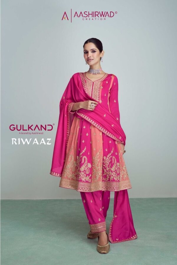 AASHIRWAD GULKAND RIWAAZ HEAVY SALWAR SUITS AT BEST PRICE