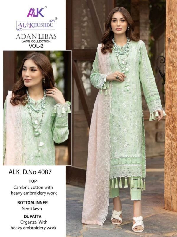 AL KHUSHBU ADAN LIBAS VOL 2 PAKISTANI SUITS WHOLESALER