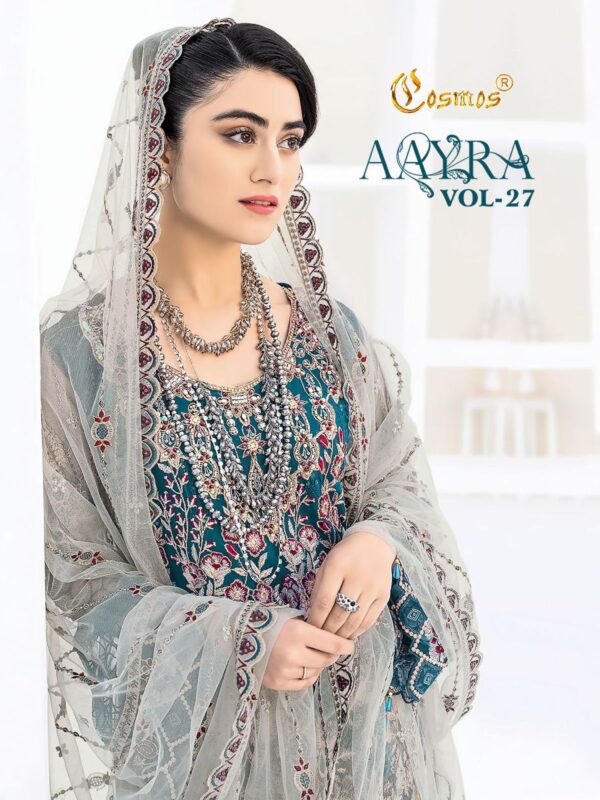 COSMOS AAYRA VOL 27 2701 TO 2706 PAKISTANI SUITS WHOLESALER IN SURAT