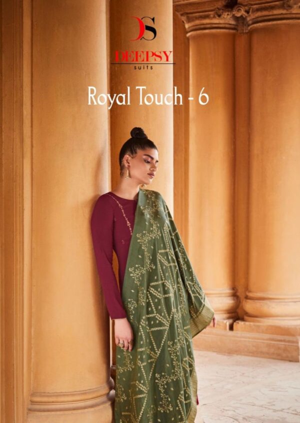 DEEPSY SUITS ROYAL TOUCH VOL 6 PAKISTANI SUITS AT WHOLESALE PRICE