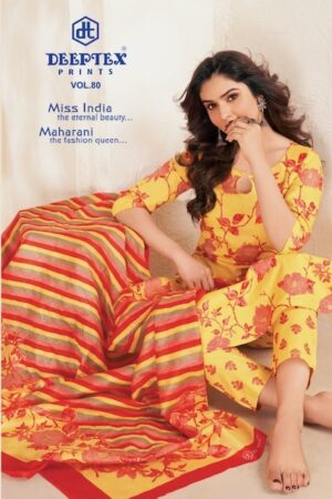 DEEPTEX MISS INDIA VOL 80 COTTON SALWAR KAMEEZ