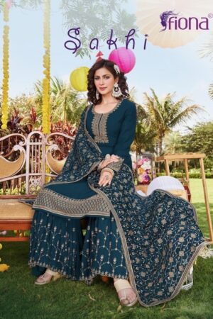 FIONA SAKHI 51061 TO 51063 SHARARA SUITS WHOLESALER