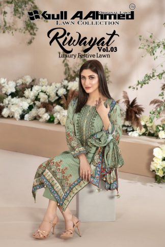 GULL AAHMED RIWAYAT VOL 3 KARACHI SUITS ONLINE SHOPPING