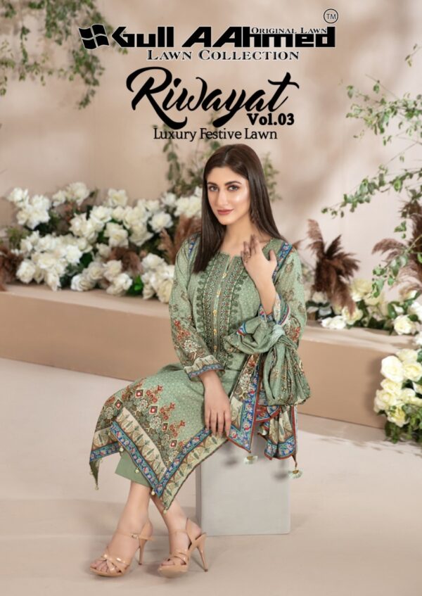 GULL AAHMED RIWAYAT VOL 3 KARACHI SUITS ONLINE SHOPPING