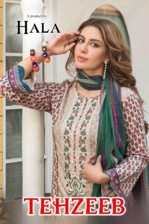 HALA TEHZEEB KARACHI PAKISTANI SUITS ONLINE SHOPPING