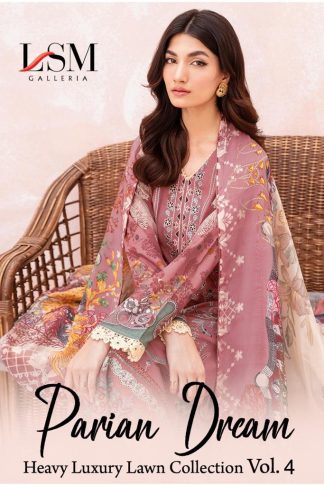 LSM GALLERIA PARIAN DREAM VOL 4 KARACHI SUITS WHOLESALER