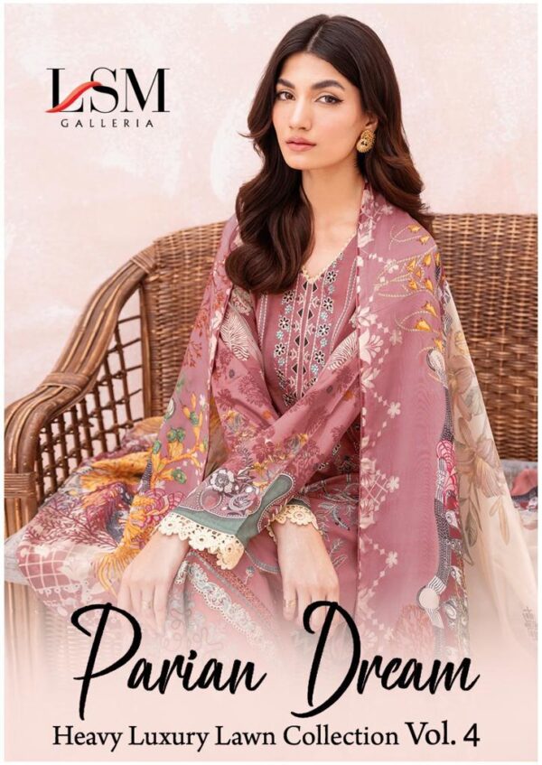 LSM GALLERIA PARIAN DREAM VOL 4 KARACHI SUITS WHOLESALER