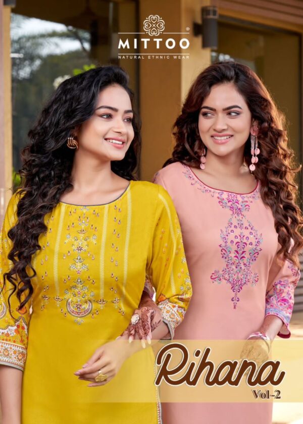 MITTOO RIHANA VOL 2 KURTIS MANUFACTURER IN SURAT