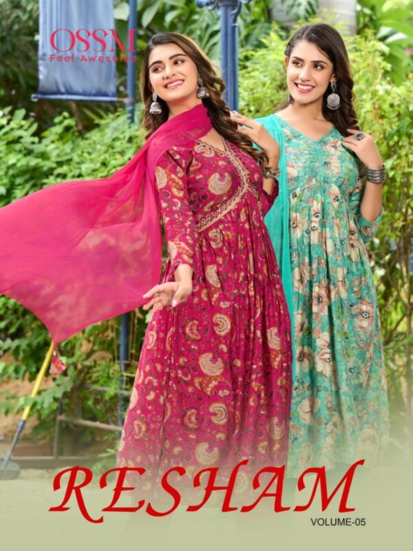 OSSM RESHAM VOL 5 BEST ONLINE KURTIS SHOPPING SITES IN INDIA