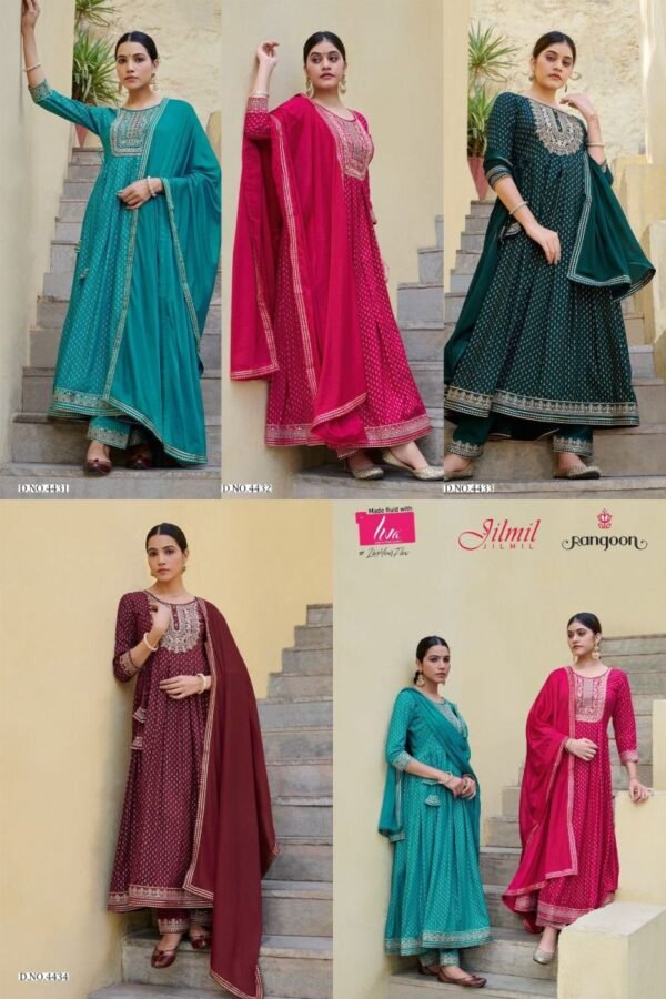 RANGOON JILMIL KURTIS LATEST COLLECTION - Image 6
