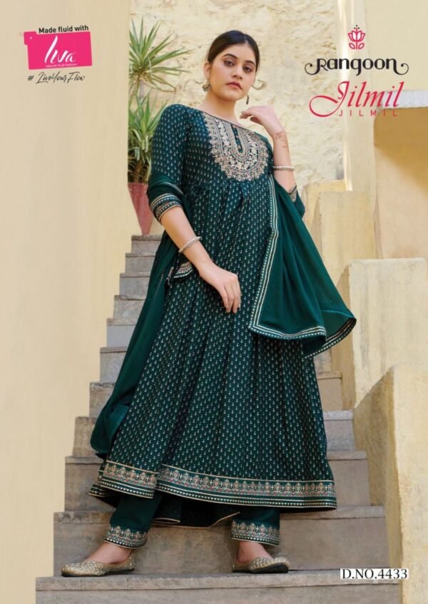 RANGOON JILMIL KURTIS LATEST COLLECTION - Image 2