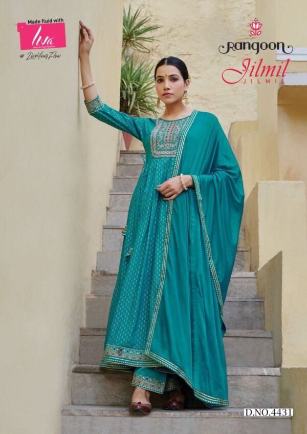 RANGOON JILMIL KURTIS LATEST COLLECTION - Image 5