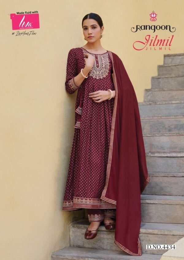 RANGOON JILMIL KURTIS LATEST COLLECTION - Image 4