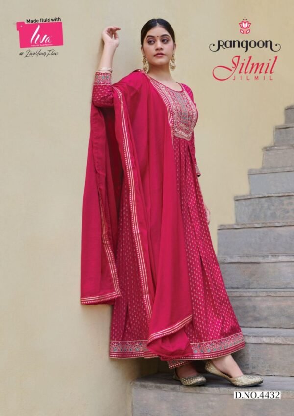 RANGOON JILMIL KURTIS LATEST COLLECTION - Image 3
