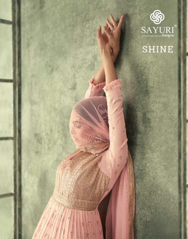 SAYURI DESIGNER SHINE GOWN MANUFACTURER IN SURAT