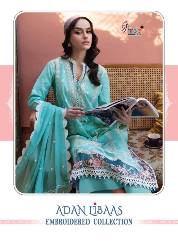 SHREE FABS ADAN LIBAAS EMBROIDERED COLLECTION PAKISTANI SUITS