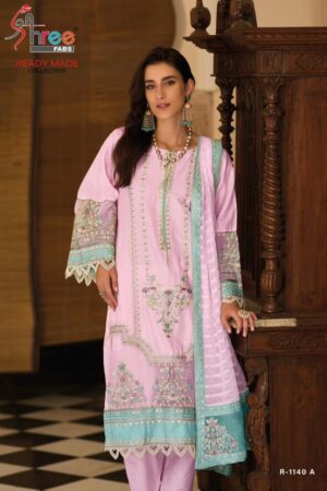 SHREE FABS R 1140 READYMADE PAKISTANI SUITS WHOLESALER