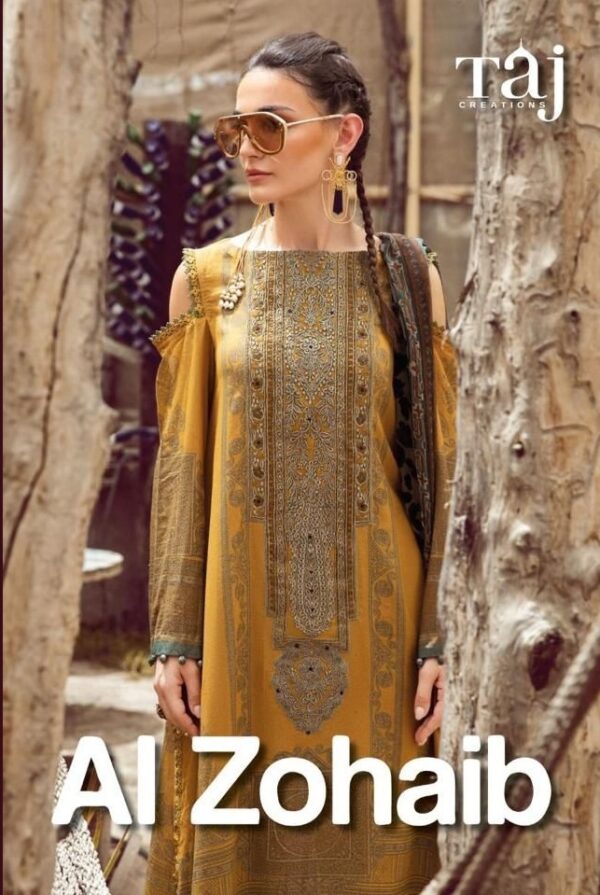 TAJ CREATIONS AL ZOHAIB 141 142 PAKISTANI SUITS ONLINE SHOPPING