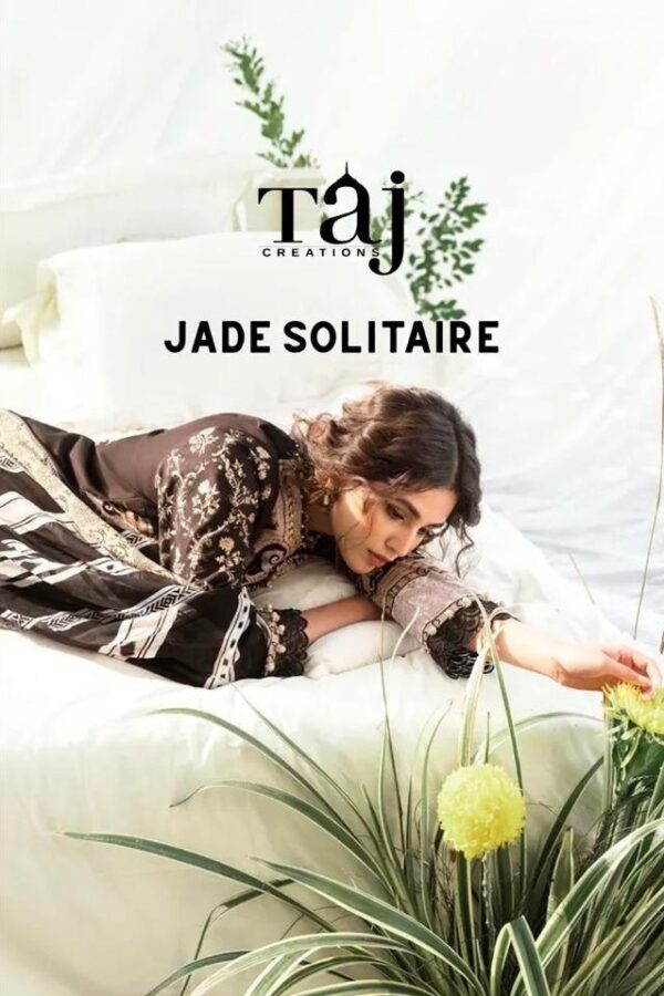 TAJ CREATIONS JADE SOLITAIRE PAKISTANI SALWAR KAMEEZ WHOLESALER