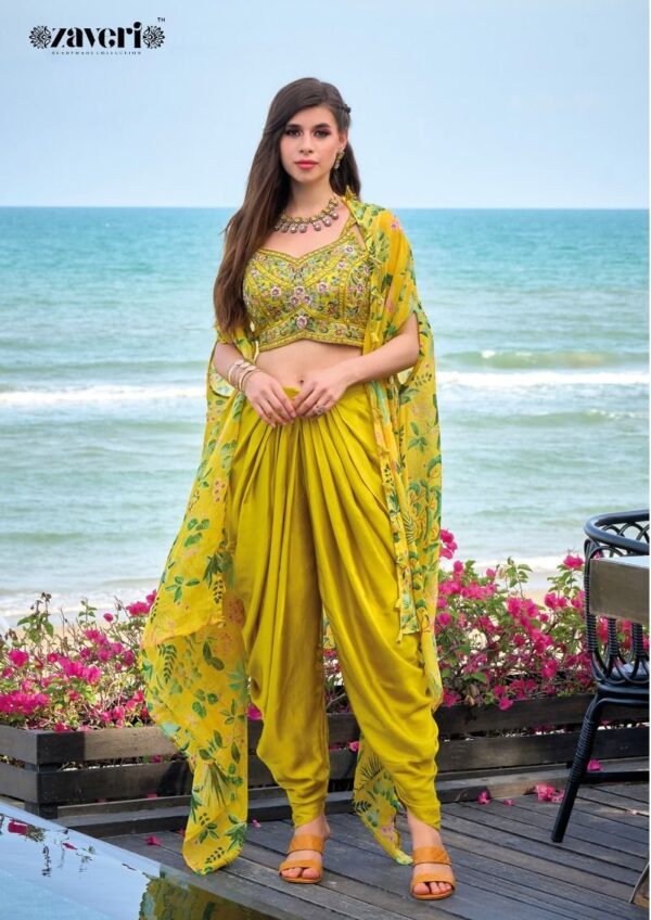 ZAVERI LIANA CHOLI WITH DHOTI COLLECTION