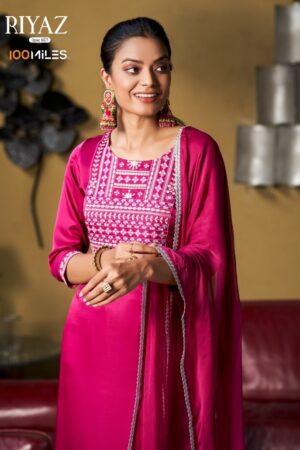 100 MILES RIYAZ 3 01 TO 04 KURTIS LATEST COLLECTION