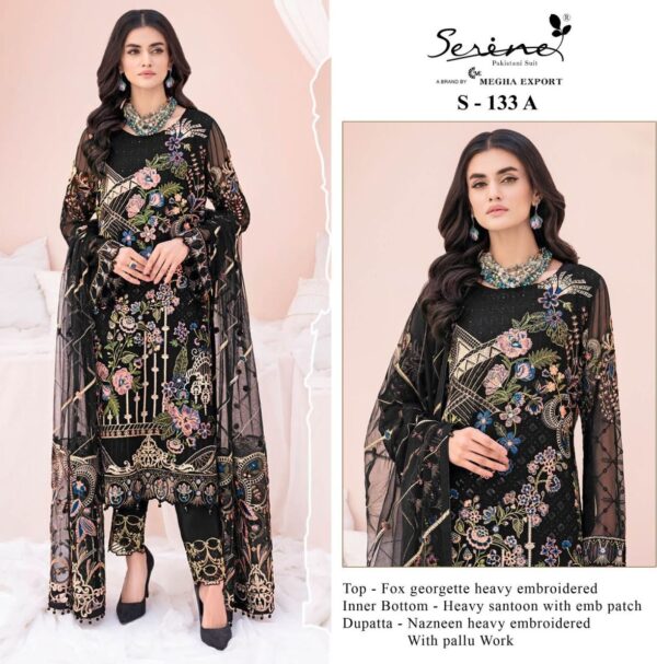 SERINE 133 SERIES PAKISTANI LAWN COTTON SUITS WHOLESALE