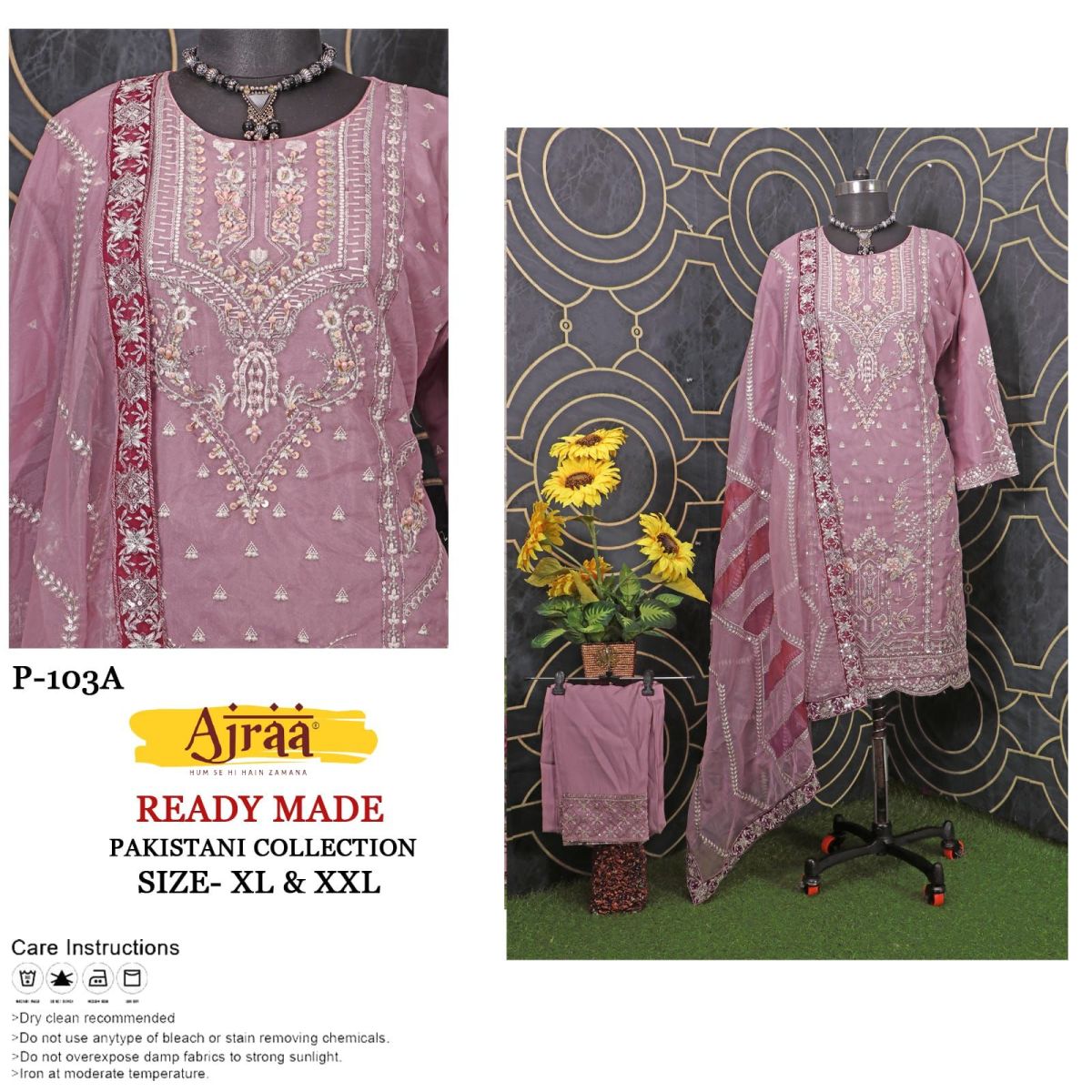AJRAA 103 SERIES READYMADE PAKISTANI KURTI ONLINE SHOPPING (#13296)