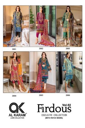 AL KARAM FIRDOUS EXCLUSIVE COLLECTION VOL 02 PAKISTANI SUITS ONLINE