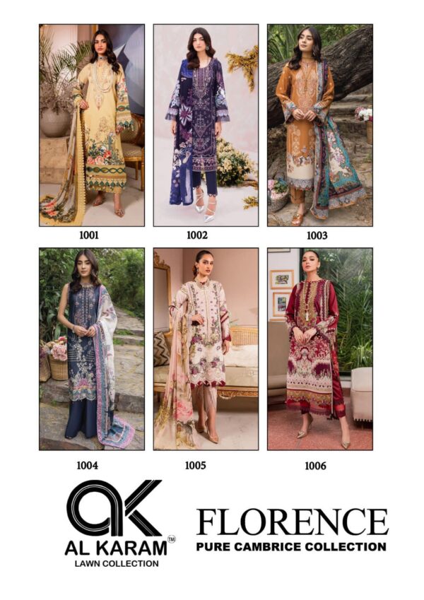 AL KARAM FLORENCE PURE CAMBRIC COLLECTION PAKISTANI SUITS ONLINE