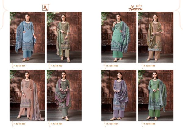 ALOK SUITS H 1359 HASEEN PAKISTANI SUITS ONLINE SUPPLIER