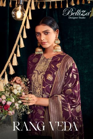 BELLIZA 813 RANG VEDA WHOLESALE SALWAR SUITS CATALOGUE MANUFATURE