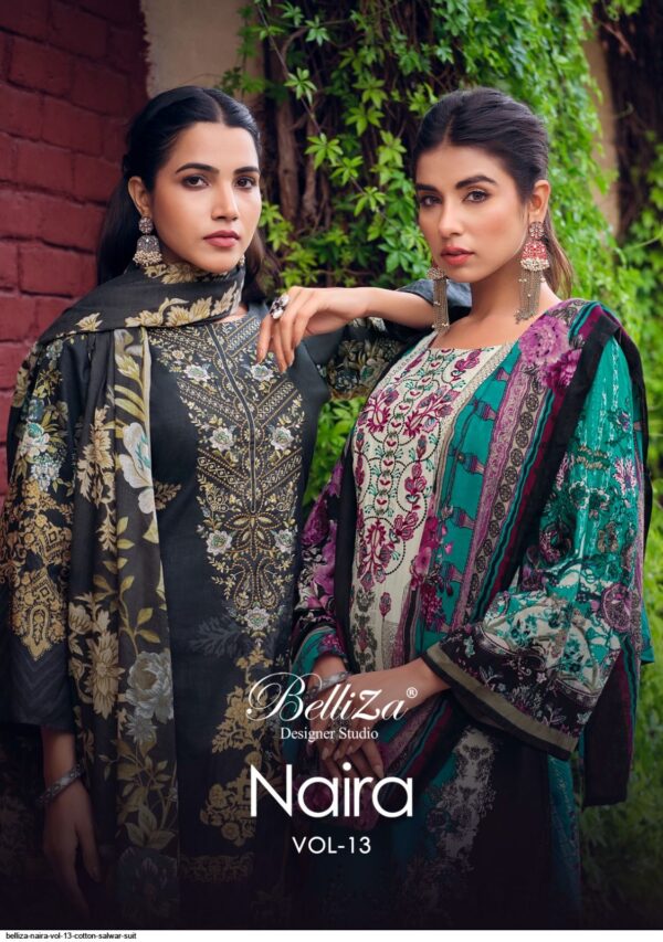 BELLIZA DESIGNER 807 NAIRA 13 SALWAR SUITS WHOLESALE