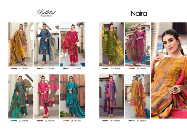 BELLIZA NAIRA 792 EMBROIDERY SUITS NEW CATALOGUE