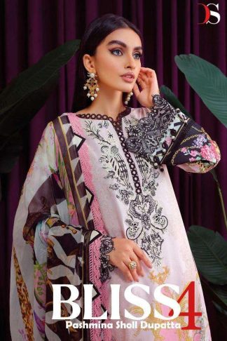 DEEPSY BLISS 22 - 4 PASMINA PAKISTANI SUITS ONLINE WHOLESALER