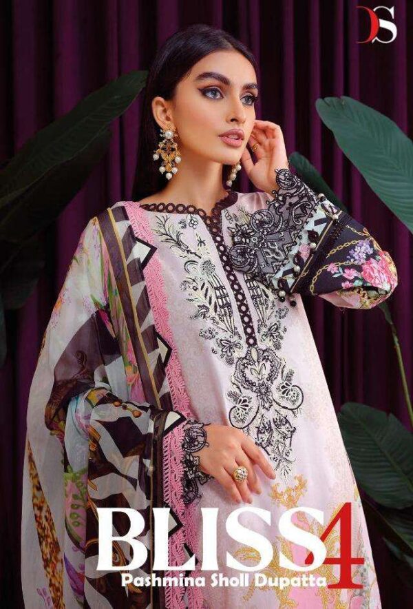 DEEPSY BLISS 22 - 4 PASMINA PAKISTANI SUITS ONLINE WHOLESALER