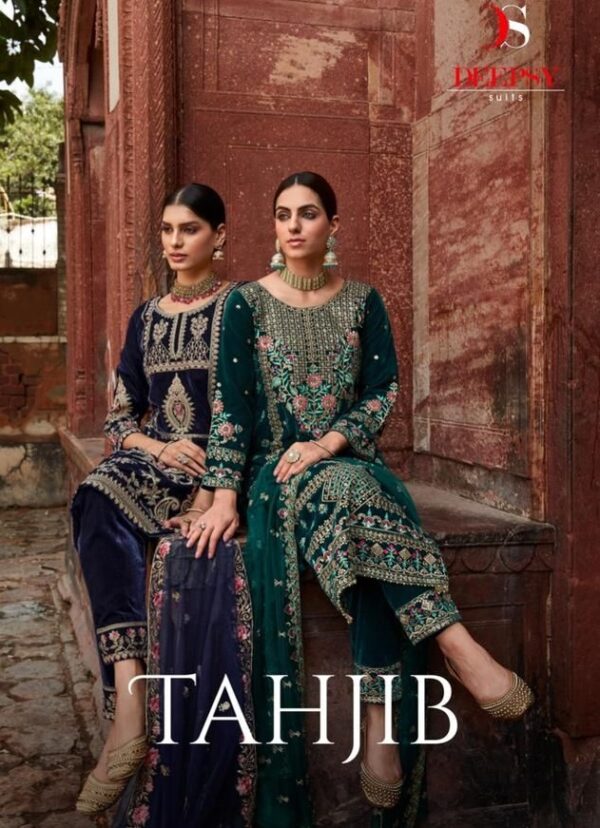 DEEPSY TAHJIB 13001 TO 13006 PAKISTANI VELVET COLLECTION FOR WINTER