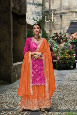 EBA LIFESTYLE 1610 TO 1611 PARUL PREMIUM SILK EMBROIDERY SUITS WITH PRICE