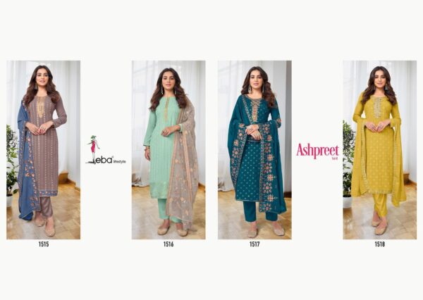 EBA LIFESTYLE ASHPREET VOL 8 1515 TO 1518 SALWAR KAMEEZ WHOLESALER