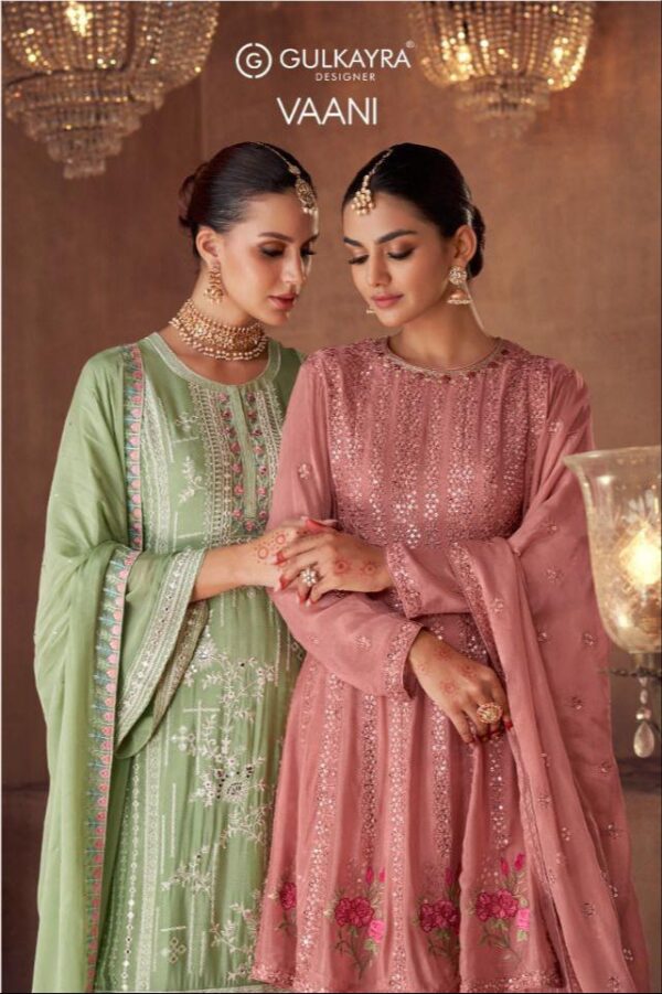 GULKAYRA DESIGNER 7195 TO 7198 VAANI LATEST PLAZZO SUITS ONLINE