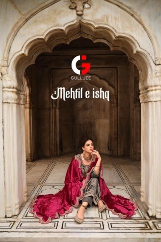 GULL JEE MEHFIL E ISHQ HEAVY VELVET EMBROIDERY SALWAR SUITS WHOLESALE