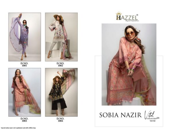 HAZZEL SOBIA NAZIR VOL 2 EMBROIDERY PAKISTANI SUITS ONLINE