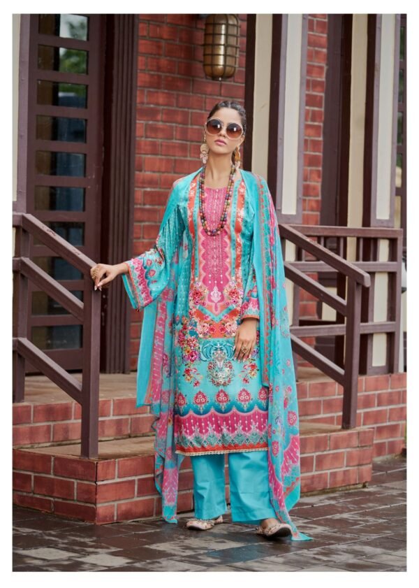HERMITAGE CLOTHING AZA 4 PAKISTANI SALWAR SUITS CATALOGUE WITH PRICE - Image 18
