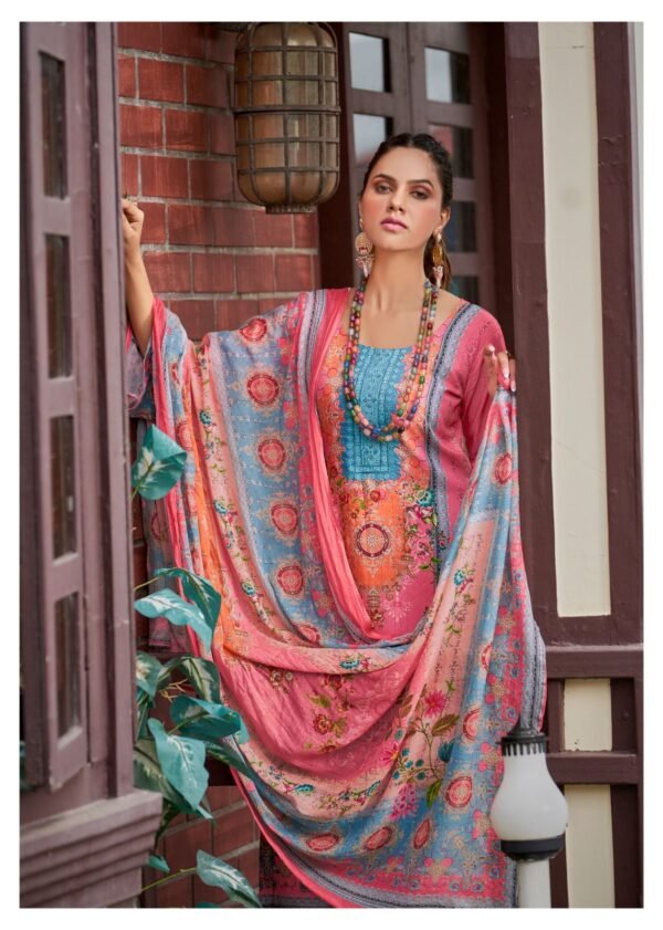 HERMITAGE CLOTHING AZA 4 PAKISTANI SALWAR SUITS CATALOGUE WITH PRICE - Image 4