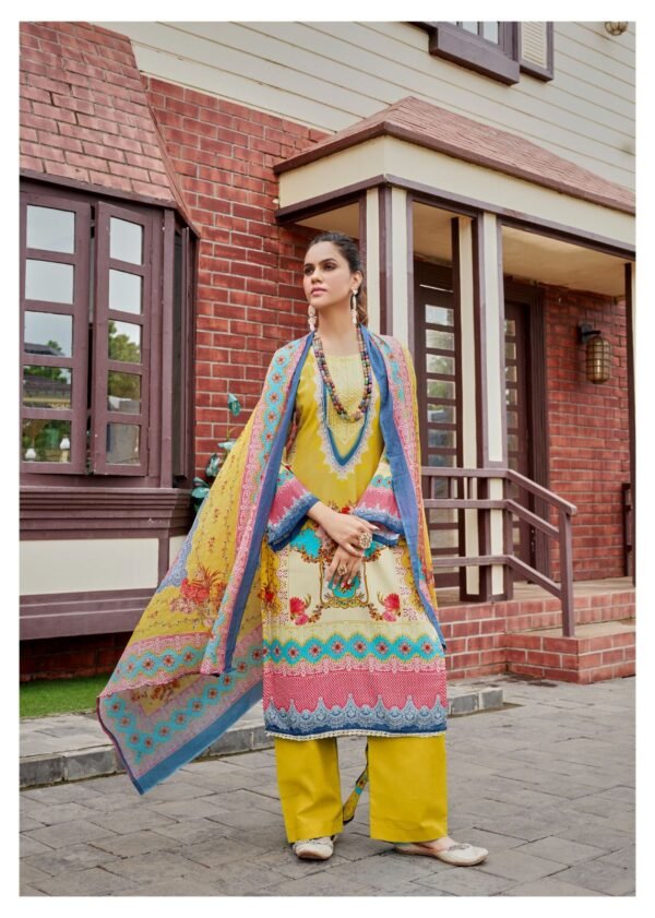 HERMITAGE CLOTHING AZA 4 PAKISTANI SALWAR SUITS CATALOGUE WITH PRICE - Image 5